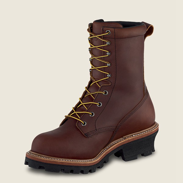 Botas de Trabajo Red Wing Hombre Marrom - Loggermax - 9-Inch Insulated Waterproof Soft Toe Logger -